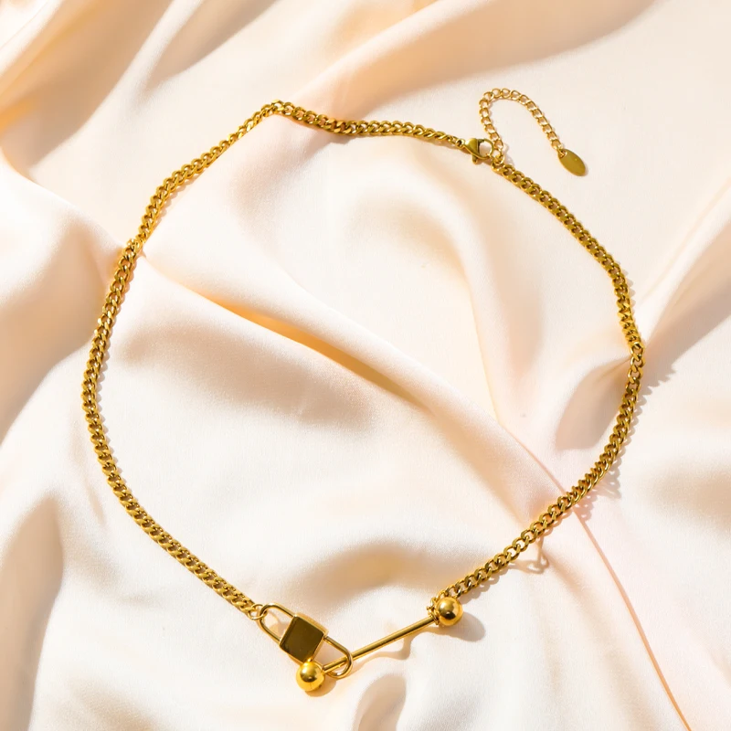 EILIECK 316L Edelstahl Goldfarben Perlenkette Armband für Frauen Mädchen Mode Nicht-verblassendes Schmuckset Geschenk Bijoux – Detail 10