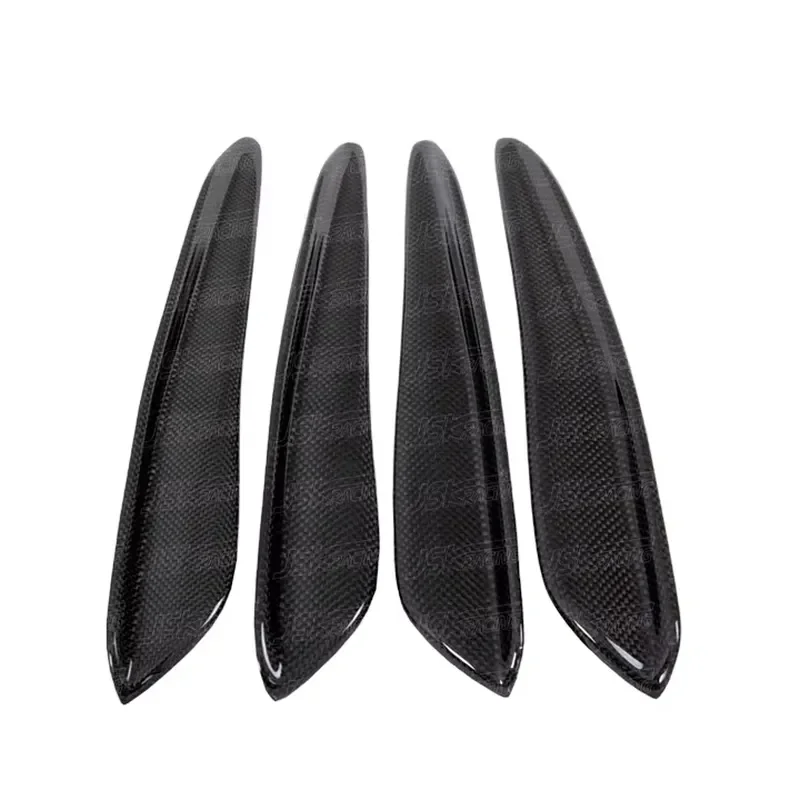ROWEN STYLE CARBON FIBER FRONT BUMPER CANARDS BUMPER SPLITTER for 2015-2018 FERRARI 488 GTB GTS SPIDER