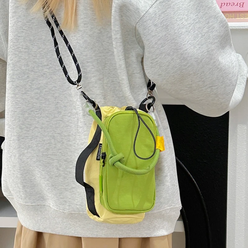 

Маленькая сумка через плечо в корейском стиле для женщин, сумка через плечо для телефона для активного отдыха, езды на велосипеде и городских исследований, дизайн унисекс