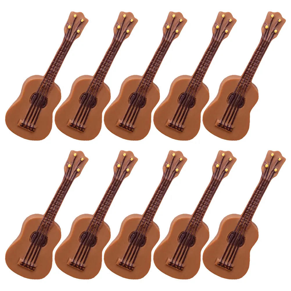 20 Pcs Mini Guitar Model Miniature Guitars Ornament Models Instrument Decorations For Small House Guitar Musical Instruments