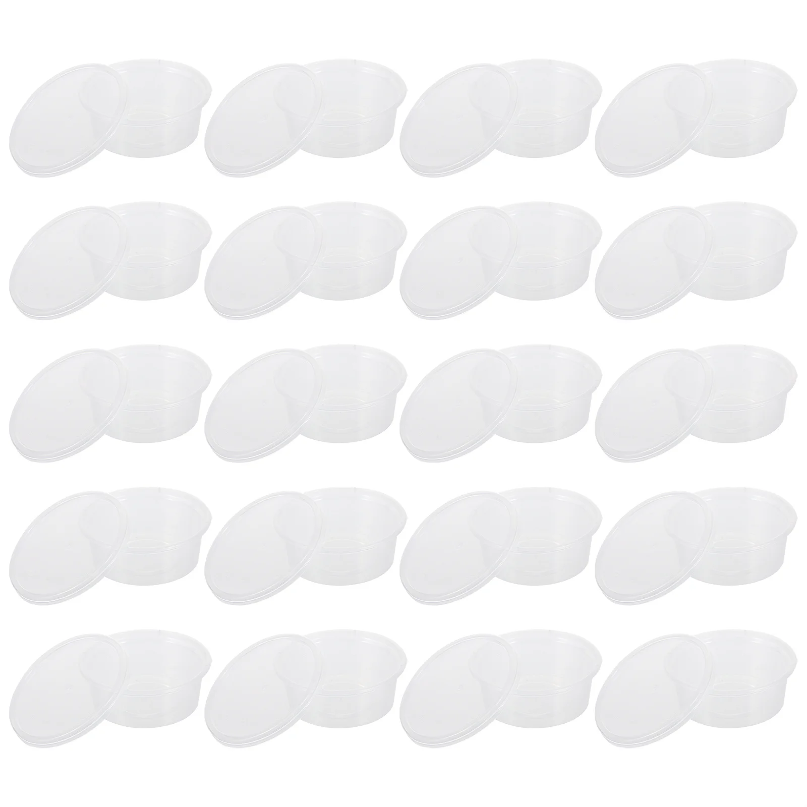 100Sets Plastic Box Food Grade Disposable Storage Container for Fruit Vegetable Meat Keep Fresh Multipurpose Sealing Box