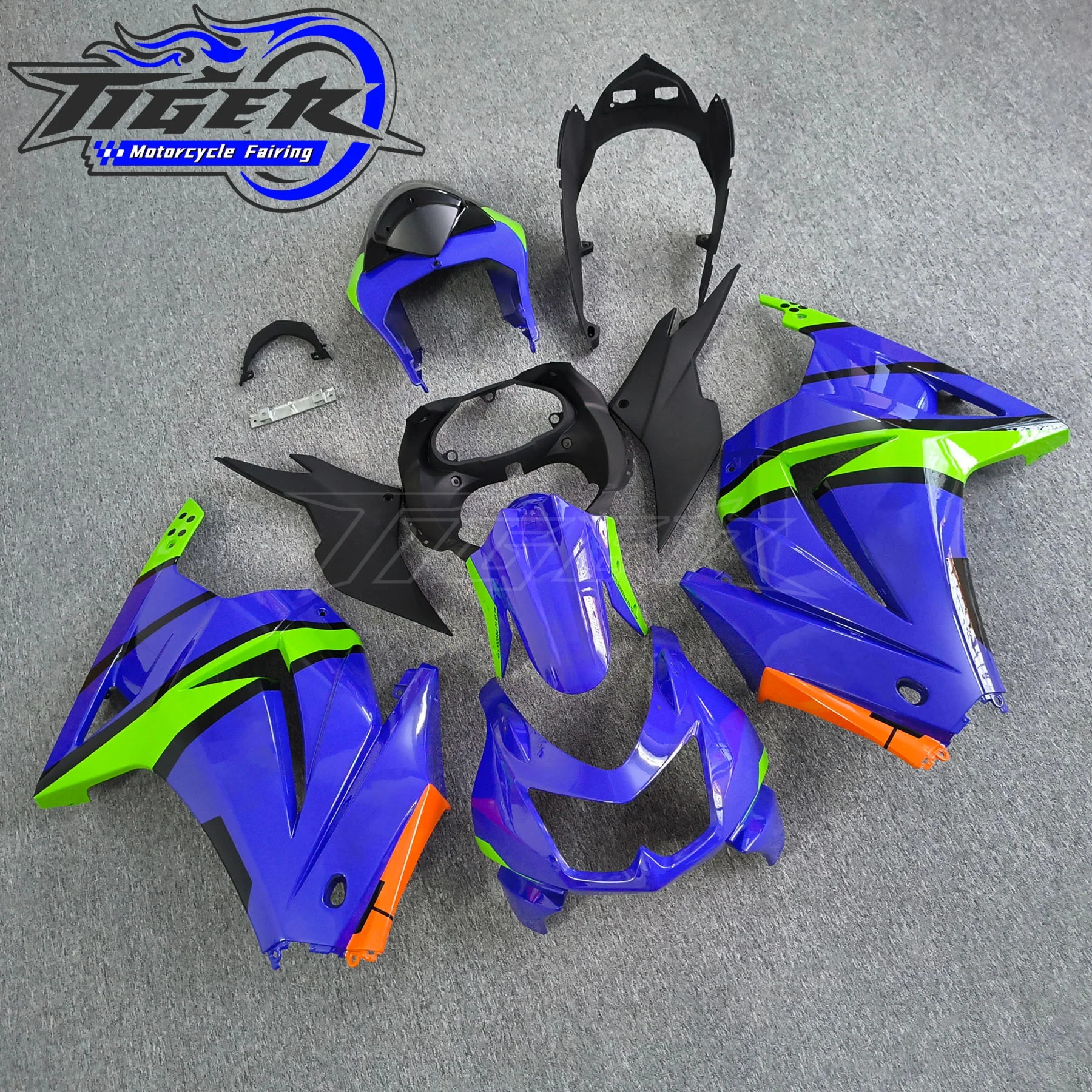 

Fit for Kawasaki Ninja EX250 08-12 EX 250 2008 2009 2010 2011 2012 Motorcycle Fairing ZXMT Green Bodywork set