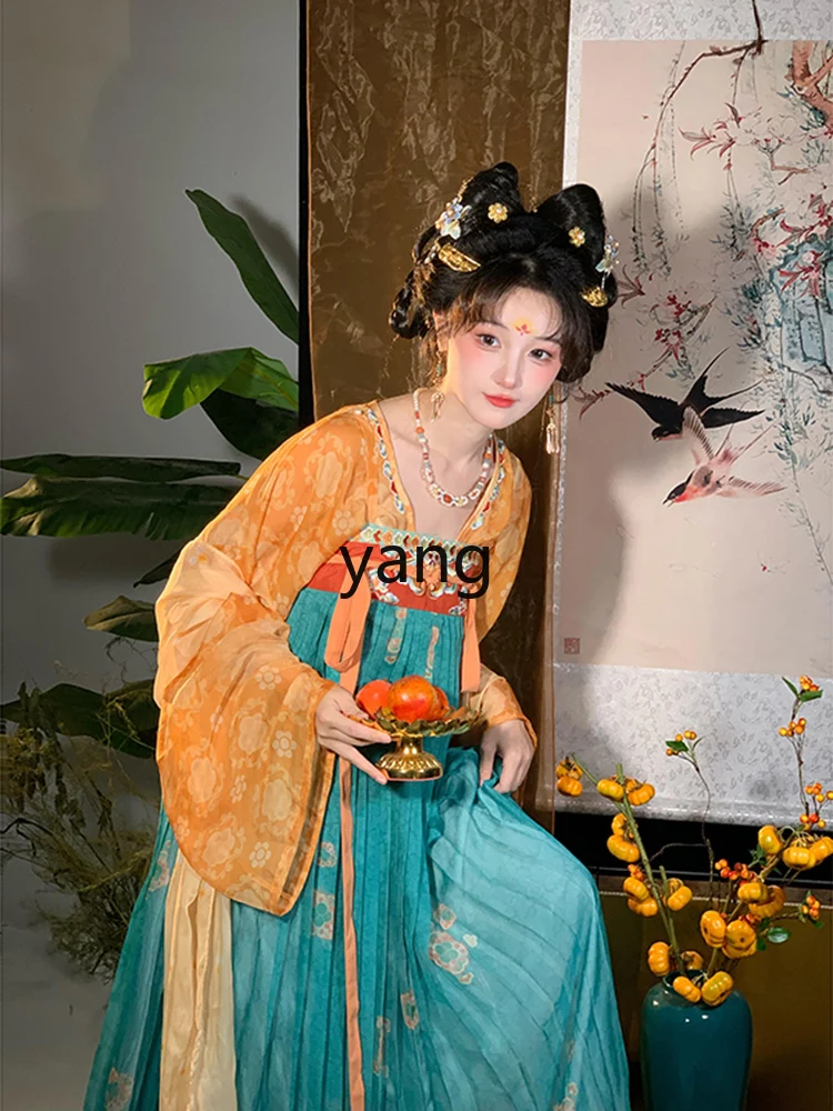 LMM Hanfu women's adult ancient clothing one-piece embroidery chest-length skirt small man