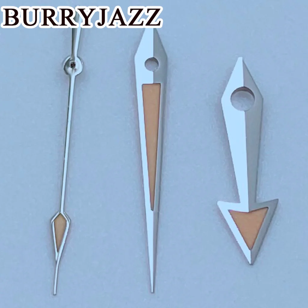 يد مضيئة من Burryjazz ، أيدي برتقالية فضّية ، أخضر ، NH35 ، NH36 ، NH38 ، 7S26 ، 7S36 ، 4R35 ، 4R36