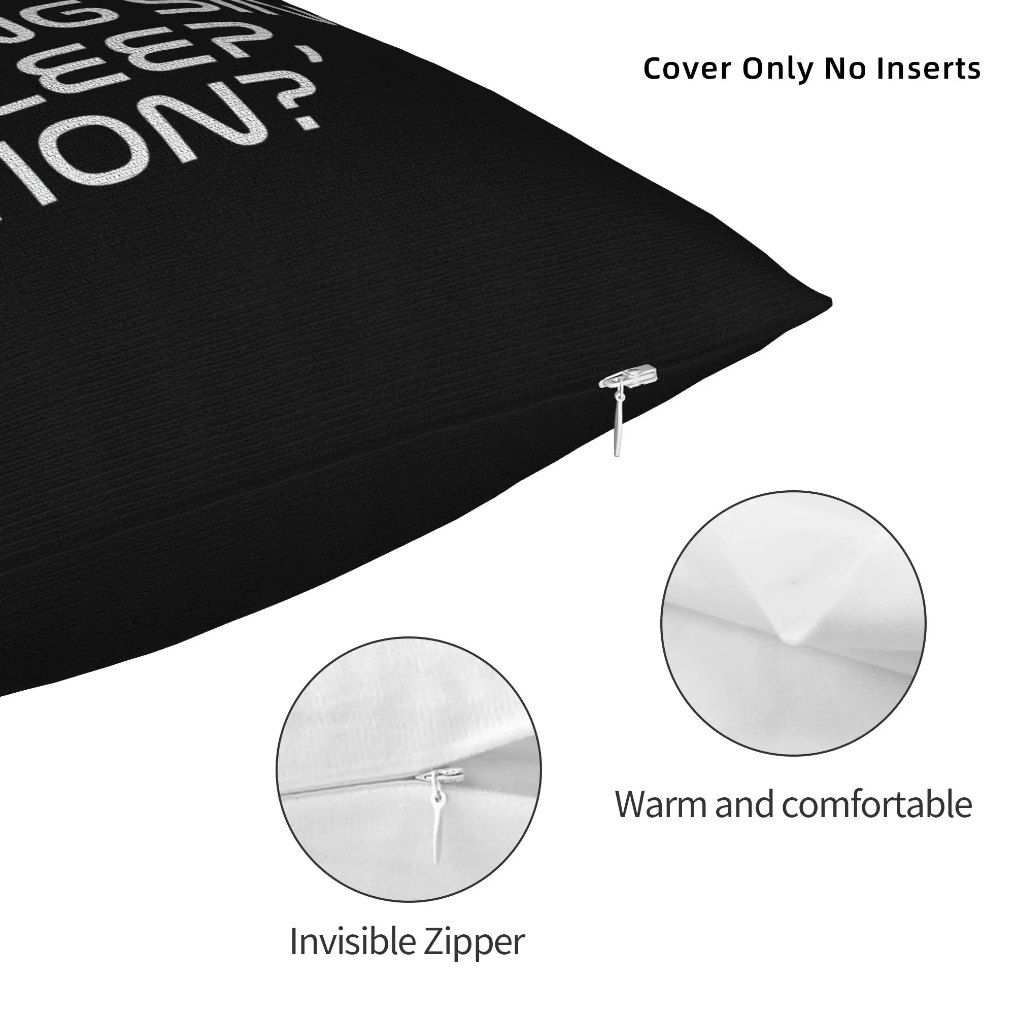 Project Hail Mary Grumpy-Rocky Quote Pillowcase Polyester Cushion Cover Decor Sci-Fi Adventure Throw Pillow Case Cover Zipper