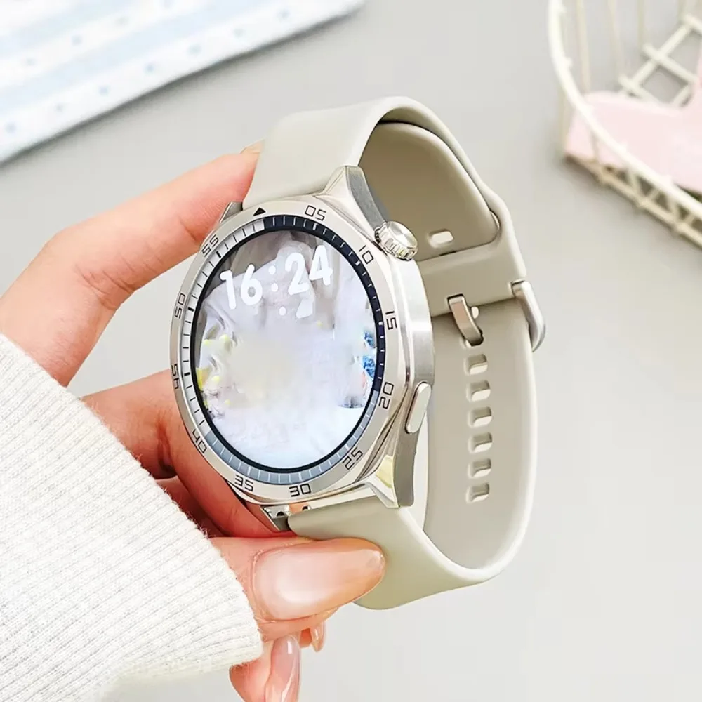Sport Silicone Replacement Band Buckle 20mm 22mm for Samsung Huawei Watch Breathable Soft Durable Adjustable Unisex Lightweight