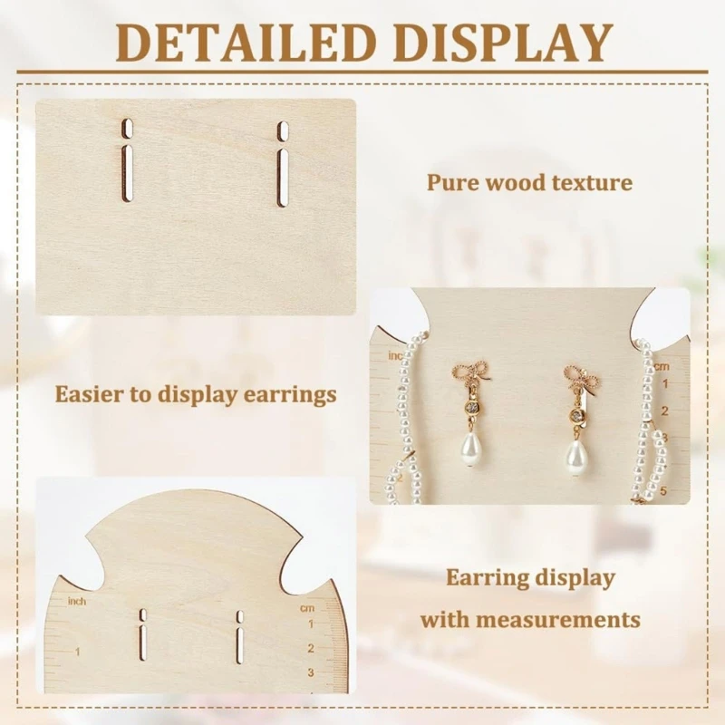 Earring Organizers Frame With Measurement Elegant Earring Measurement Display Arch For Organizing And Showcasing Jewelry