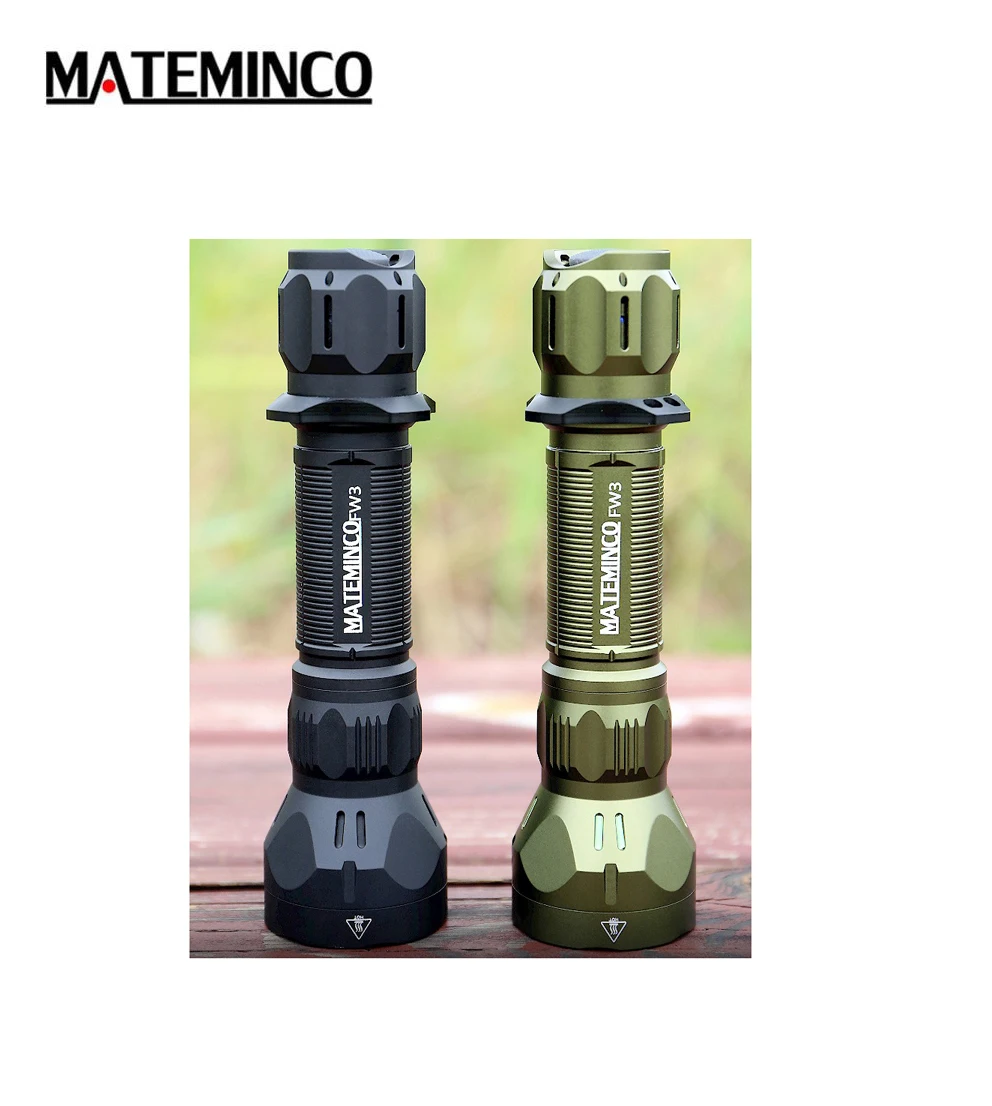 MATEMINCO LEP Flashlight 1350 Meters Spotlight Throw Flood 2in1 1550 Lumens 10pcs LEDs Outdoor Camping Torch