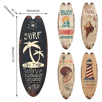 Wood Surfboard Home Decor Festival Bar Home Party Decor Casual Trend Wooden Sign Beach Style Hanging Retro Home Decor