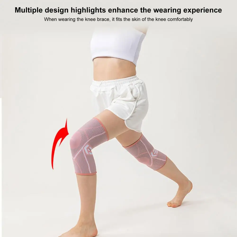 Knee Sleeves 1 Pair Flexible Windproof Eco-friendly  Sport Compression Knee Pads for Running