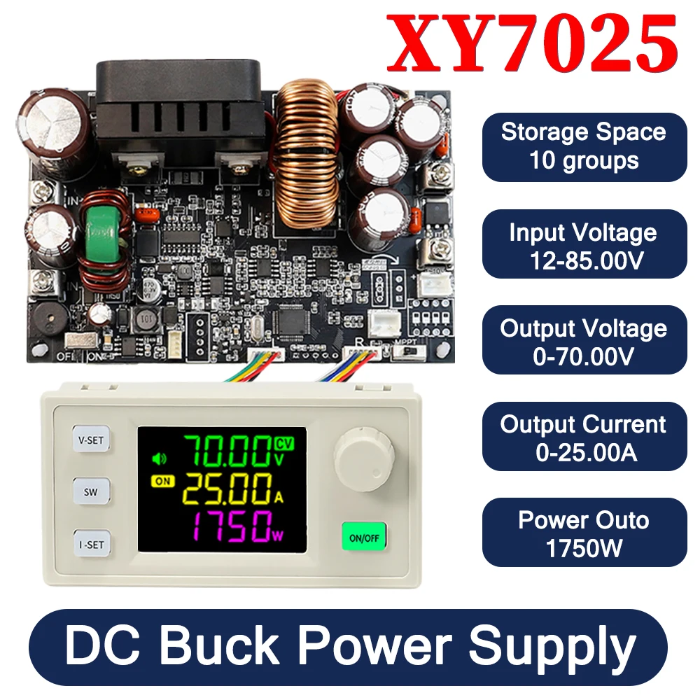 XY7025 25A/1750W CNC Stabilized Voltage Power Supply Buck