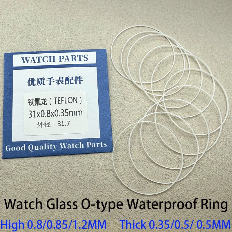 2/5PCS Watch Glass O-Ring Waterproof Ring Dia 25-36.5MM High 1.2MM Thick 0.5MM NH35 NH36 Watch Case Waterproof Gasket Ring Parts