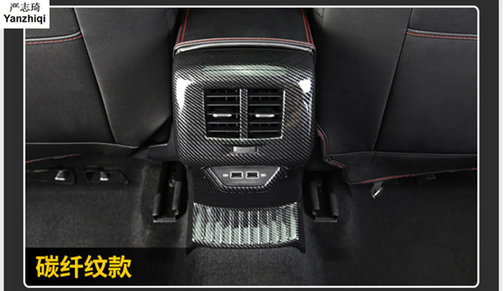 

ABS Rear exhaust outlet decorative frame Car-Styling For Volkswagen T-Roc T Roc 2018 2019 Accessories