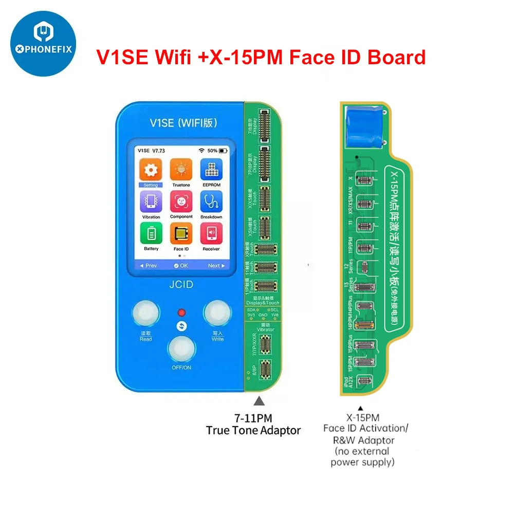 JC V1SE Wifiプログラマー 非脱着式Face ID修理用FPCフレックス iPhone