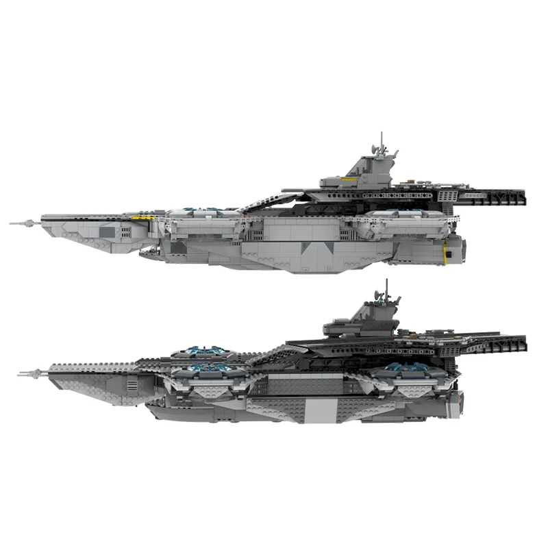 3738PCS Moc Marveling Avengers SHIELD เฮลิคอาร์เรียลการปรับเปลี่ยนบินเครื่องบิน Carrier DIY Building Blocks รถของเล่น