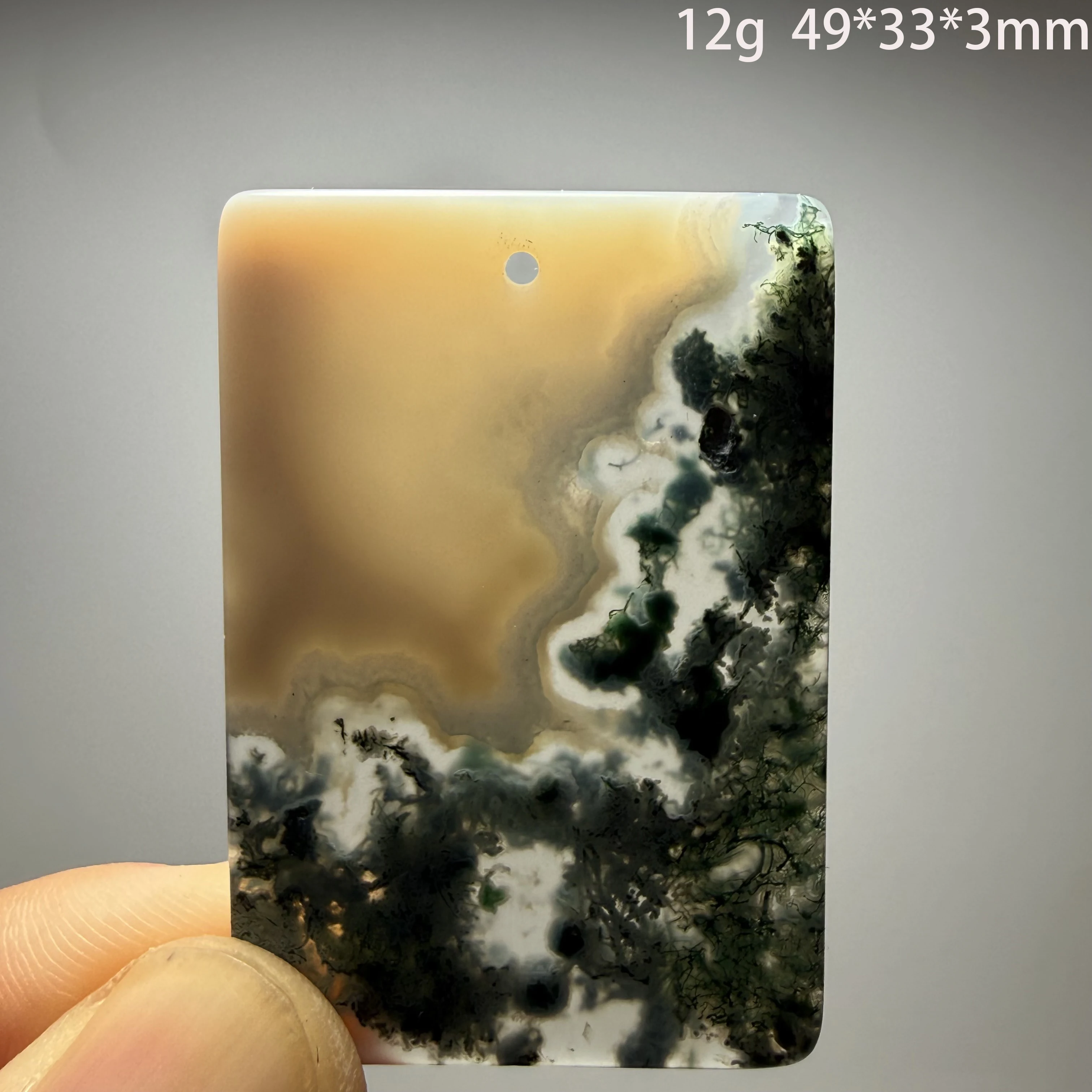 Natural Crystal, Moss Agate, Reiki Energy Healing, for Teaching, Collection, Home Decoration and Gifting.A1-2-17