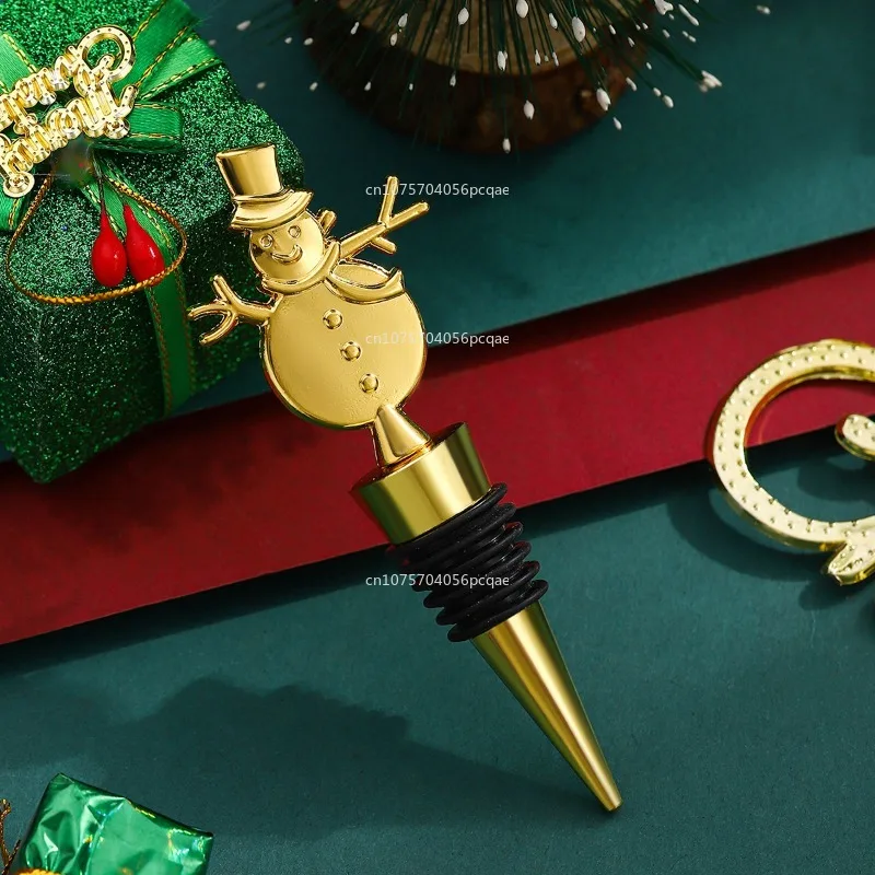 

1 шт., креативная рождественская серия, пробка для вина из сплава, лось, снежинка, украшение для бутылки вина, тематические аксессуары для вечеринок и бара