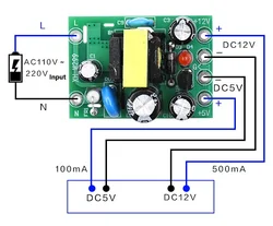 NEW AC-DC 110-220V Switching power supply module AC-DC isolation input output 5V 12V