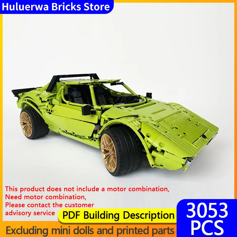 

Модель скоростного гоночного автомобиля MOC, строительные кирпичи Stratos Stradale HF Hypercar, модульная технология, детские праздничные подарки, сборные игрушки