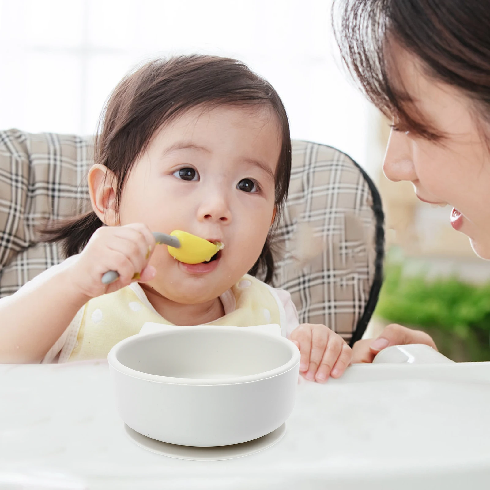 

Unique Silicone Cartoon Food Bowl Kids Dietary Supplement Bowl Easy Storage Household Kitchen Bowl