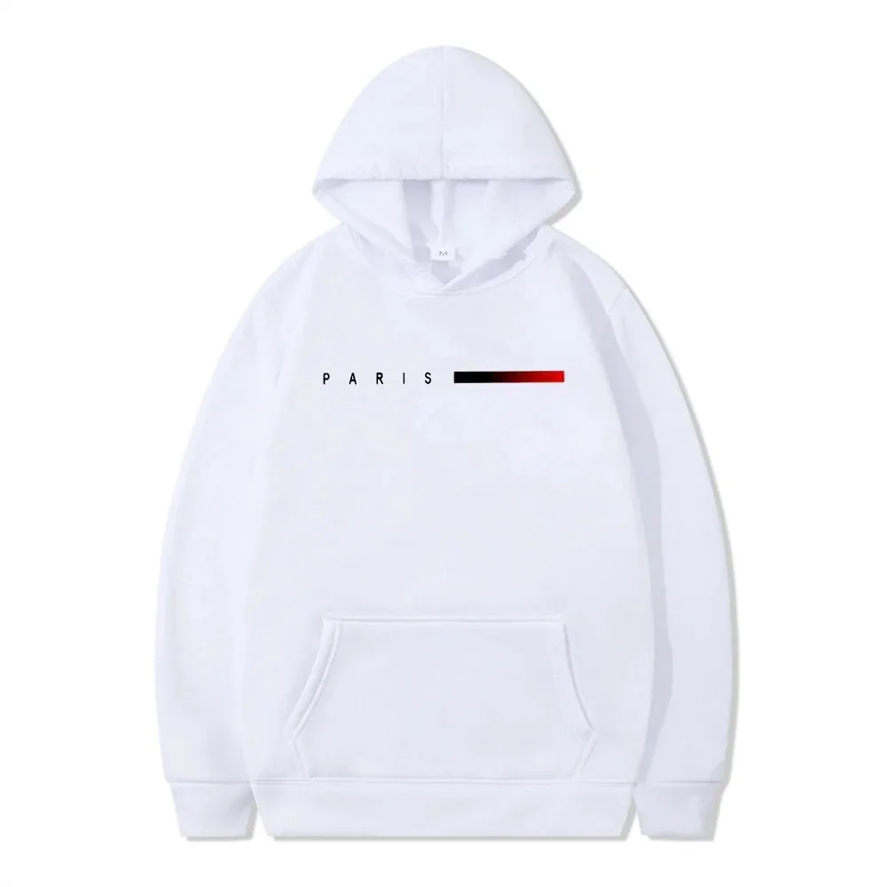 باريس أزياء هوديس للرجال كل موسم اليومية عارضة الرياضة مقنعين بلوزات الذكور المنزل في الهواء الطلق الراحة الأزياء السترة #5