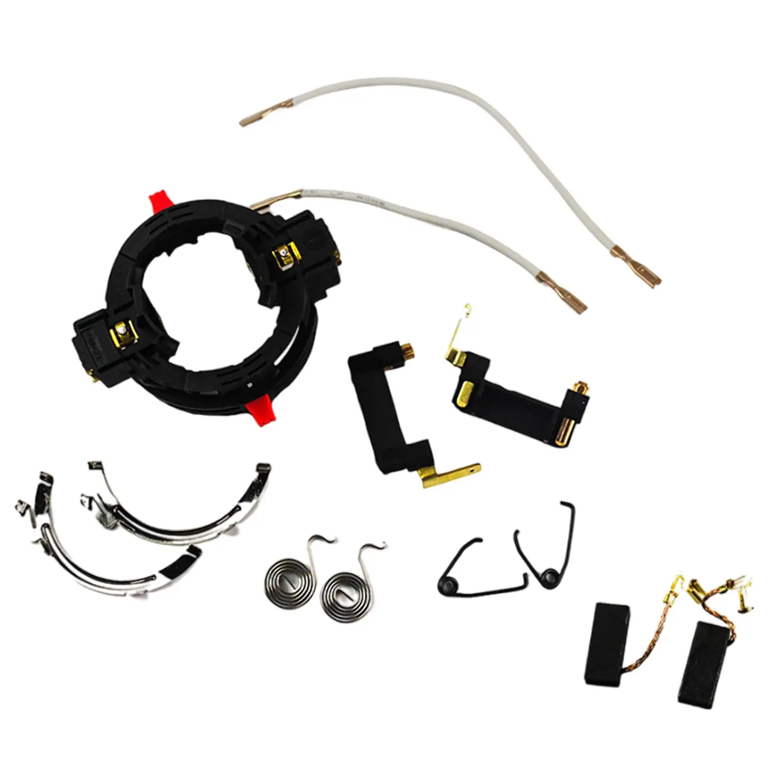 Set portaspazzole in carbone Pezzo di ricambio Utensile elettrico Installa facilmente Robusto trapano elettrico Sostituzione per Gbh2-26RE Gbh2-26dre Gbh2-26