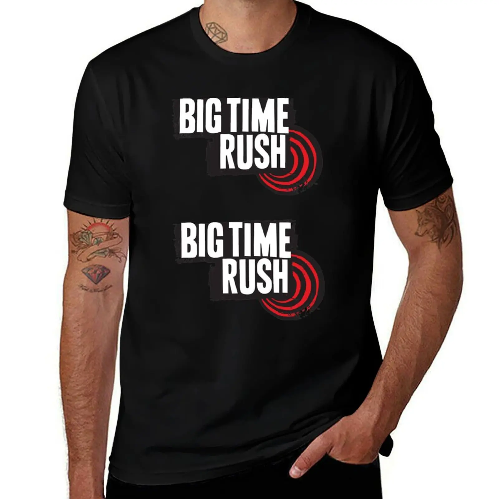 

BTR Big Time Rush Band T-Shirt Fashion Letter Print T-Shirt
