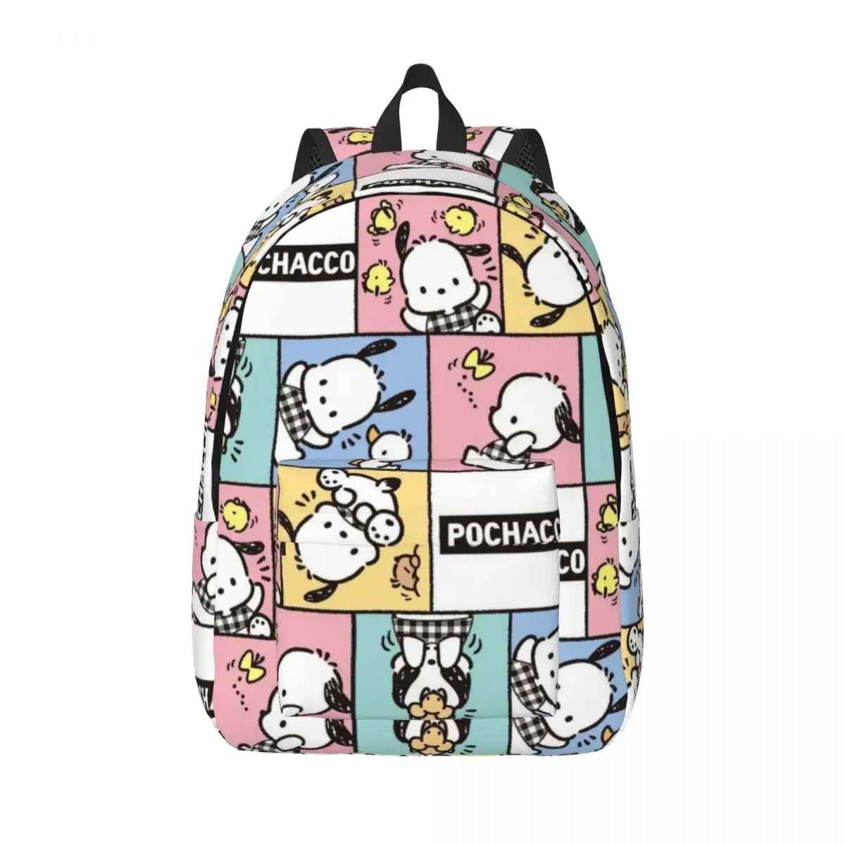 Pochacco Paterrn Backpack for Men Women Cool Student Work Daypack Cartoon Dog Laptop Computer Canvas Bags Gift