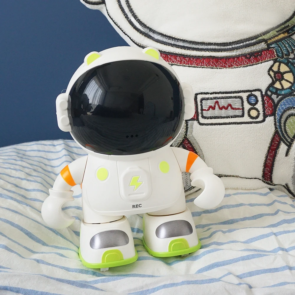Smart Robot Astronaut Early Education Voice Control Dancing Repeating And Recording Space Robot Montessori Machine Kids Gift Toy