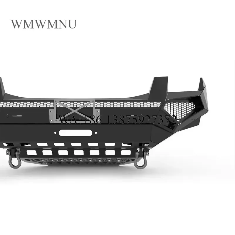Wmwmnu for New Predator Bumper for Ranger Manganese Steel Aggressive Off-Road Anti-Collision Black Bolt-on Light Mount Ready