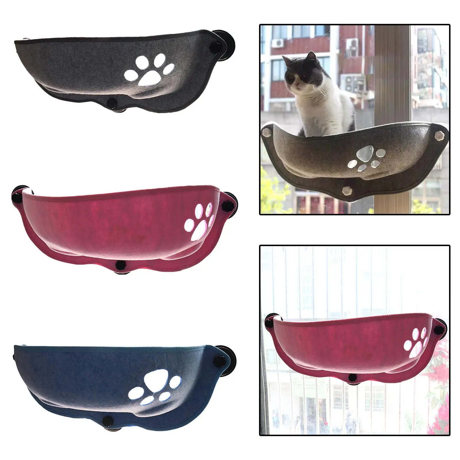 Cat Window Hammock Mounted Sunshine Bed Basking Hammock Pet Shelf Perch Seat