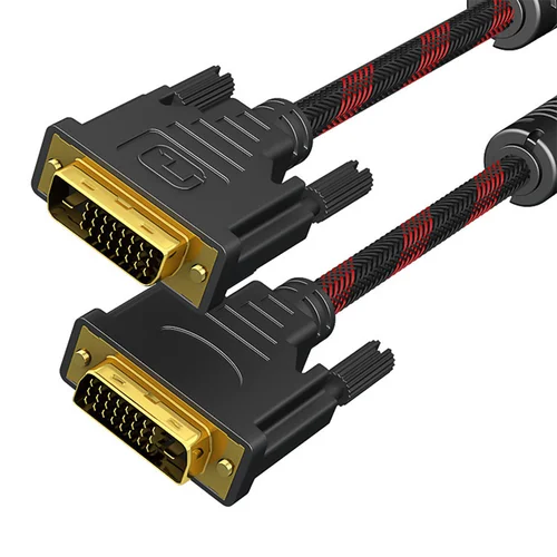 Cabo Vothoon DVI para DVI 24+1 Dual Link DVI para DVI-D Cabo macho para macho Cabo de monitor de vídeo digital para projetor de jogos HDTV