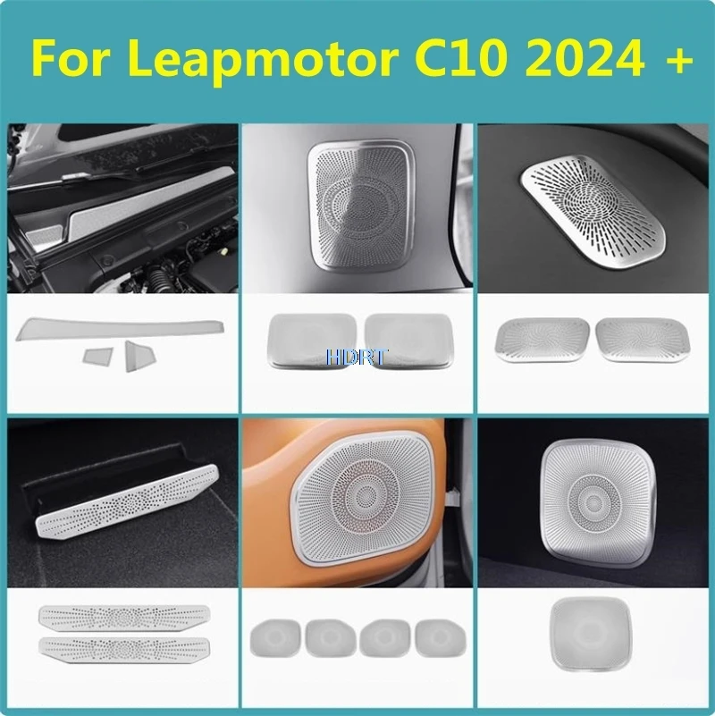 Auto Styling Instrument Outlet Horn Haube Lufteinlass Maske Audio Trim Für Leapmotor C10 2024 + Hinten Stamm Lautsprecher Abdeckung Zubehör