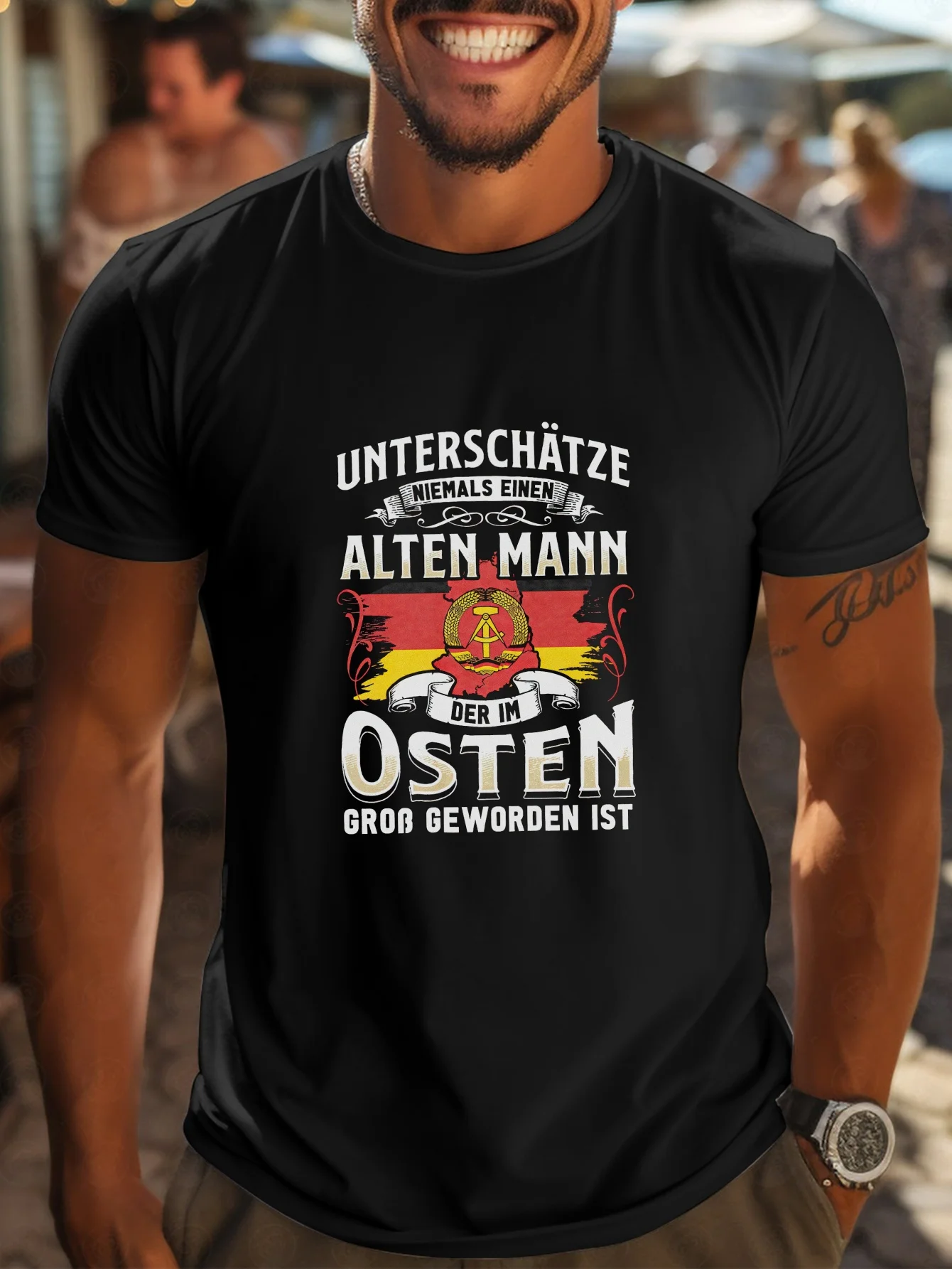 

Vintage Interflug DDR East German Airline T-Shirt 100% Cotton O-Neck Short Sleeve Summer Casual Mens T-shirt Streetwear