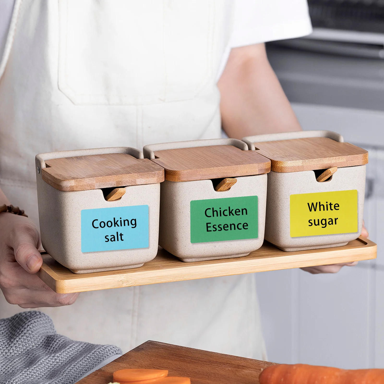 

4 Rolls Color Thermal Paper Labels Rectangular Self Adhesive Stickers For Price Marking Coding Organizing Waterproof Oilproof