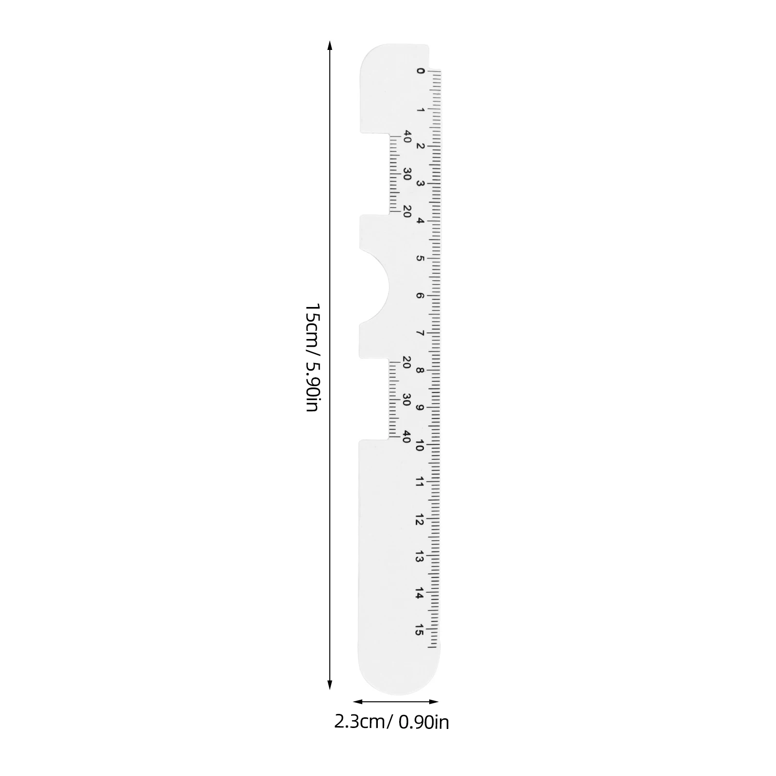 

6pcs Pupil Distance Ruler Plastic PD Hard Eye Ophthalmic Tool Meter Lightweight Portable Accurate Scale Professional Technology
