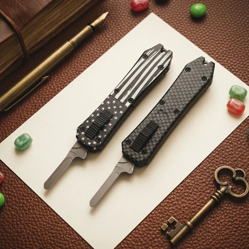 Multi-Functional utility Knife Handle Tool (Without Blade, Suitable For 23/24 Blades), One-Piece Casting, Aluminum alloy handle