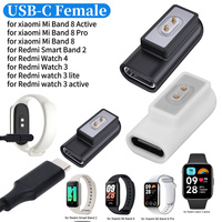 USB-C Female To for Xiaomi Watch Male Adapter Charger Connector Charging Converter for Redmi Smart Band 2 for Redmi Watch 4 3