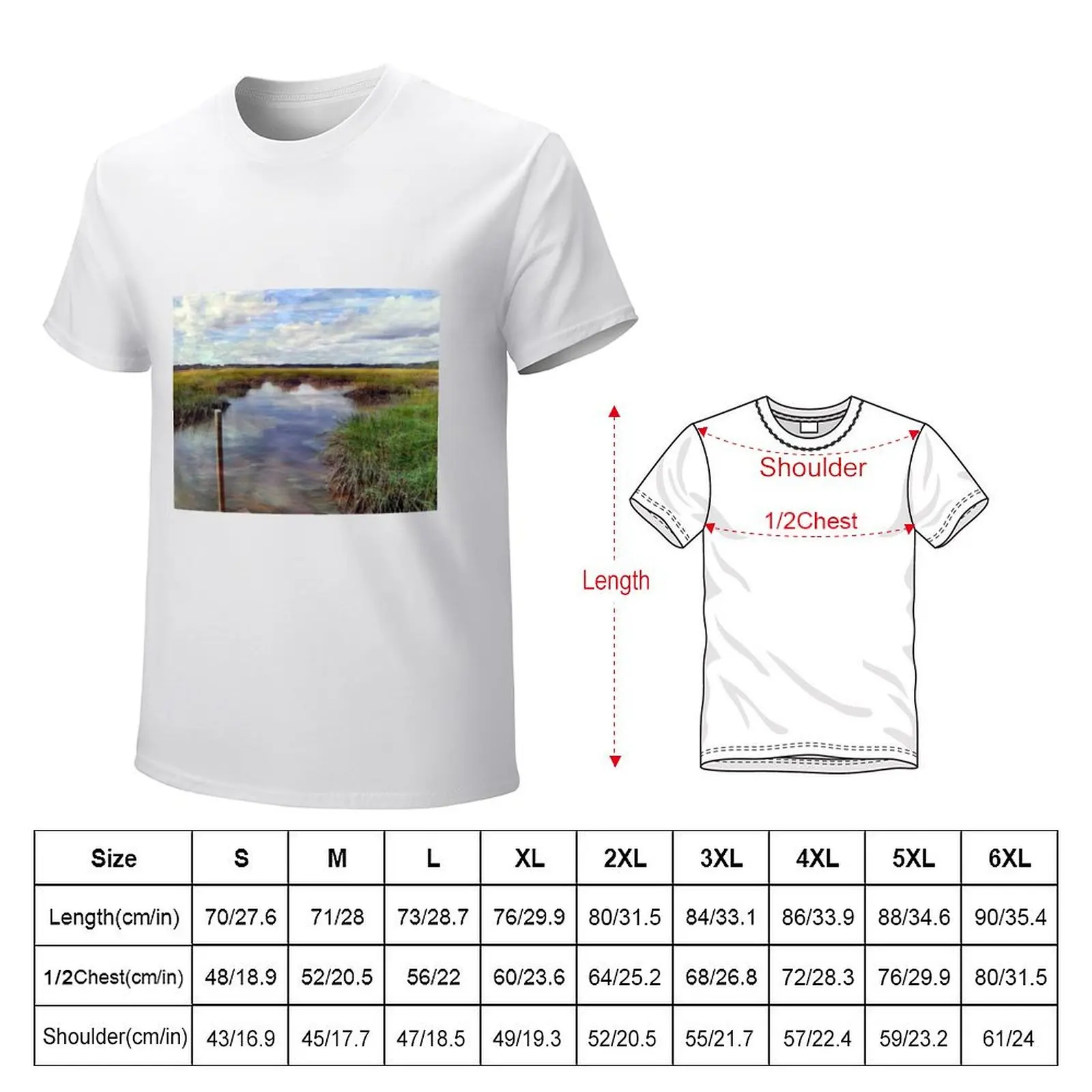 Late Summer Marsh T-Shirt blacks anime clothes customs design your own sweat men t shirt