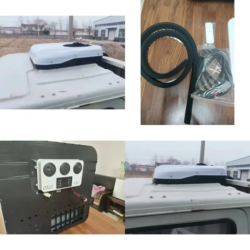 Portable Split RV Air Conditioner DC24V Red White Factory Price