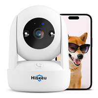 Hiseeu 2K  Wifi PTZ IP Camera Smart Home 2 Way Audio Baby Monitor AI Tracking Video Surveillance Security Cameras