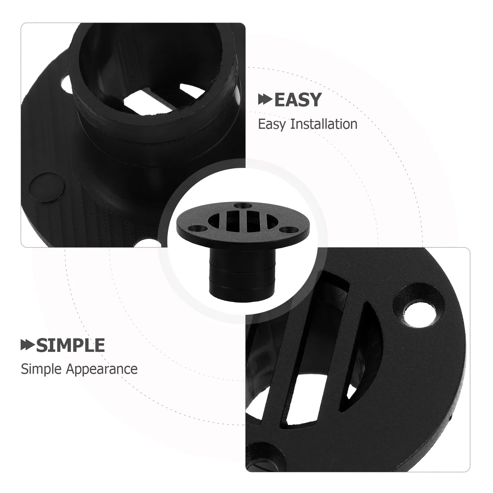 

Drain Closure Boat Floor Fitting Hardware Adapter Nylon Cover Filter Scuppers