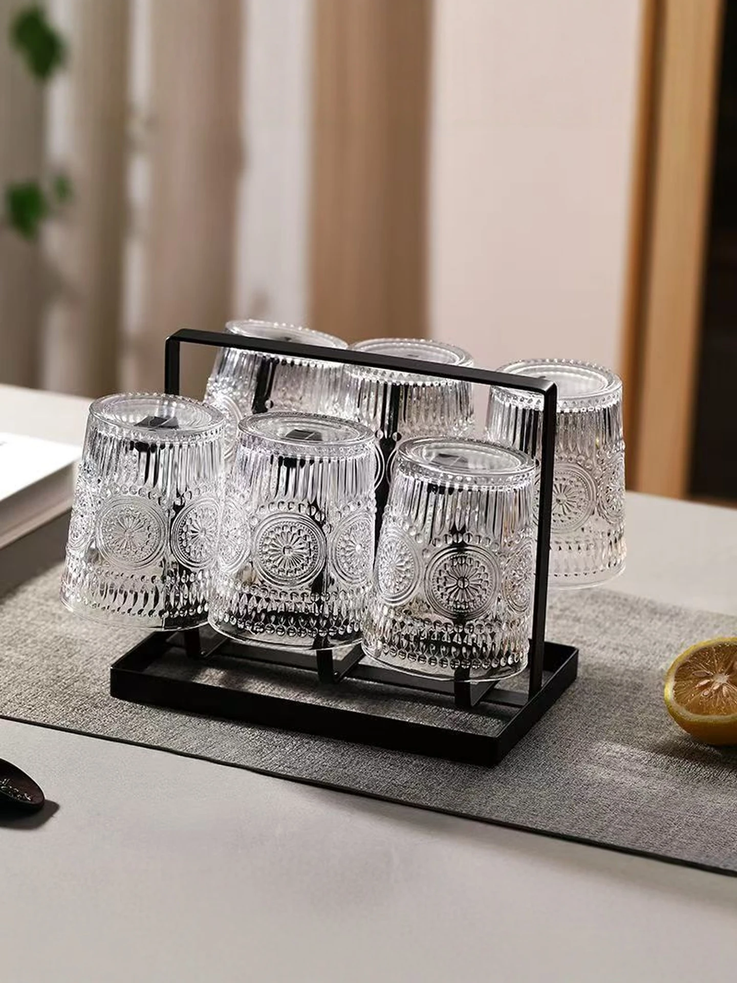 copo-de-vidro-nordico-retro-girassol-com-borda-dourada-esculpida-resistente-a-altas-temperaturas-para-bebidas-quentes-e-frias-cha-com-leite-suco