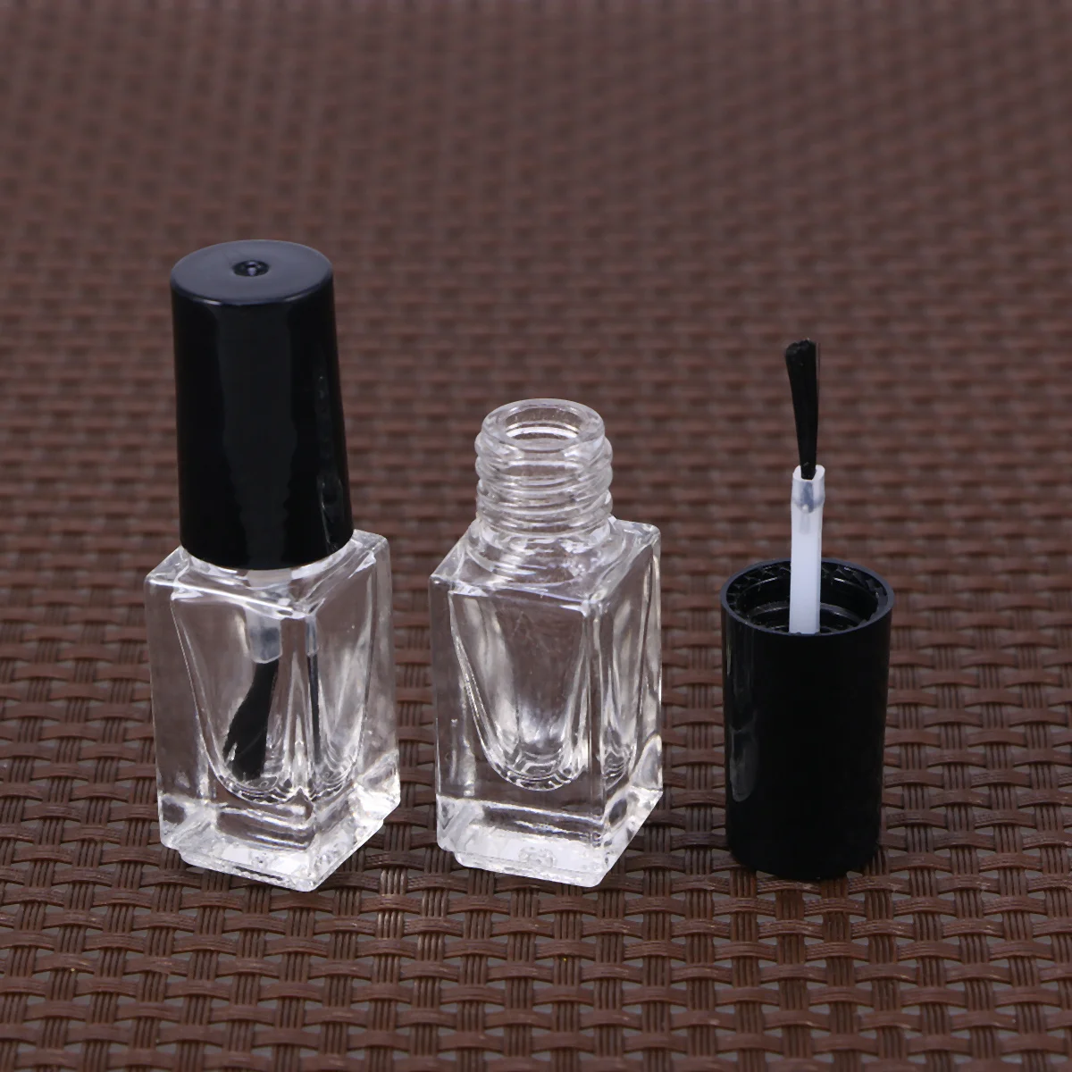 20 stuks 5 ml helder glazen nagellakflessen draagbare lege containers voor doe-het-zelf en reizen lege nagellakflessen