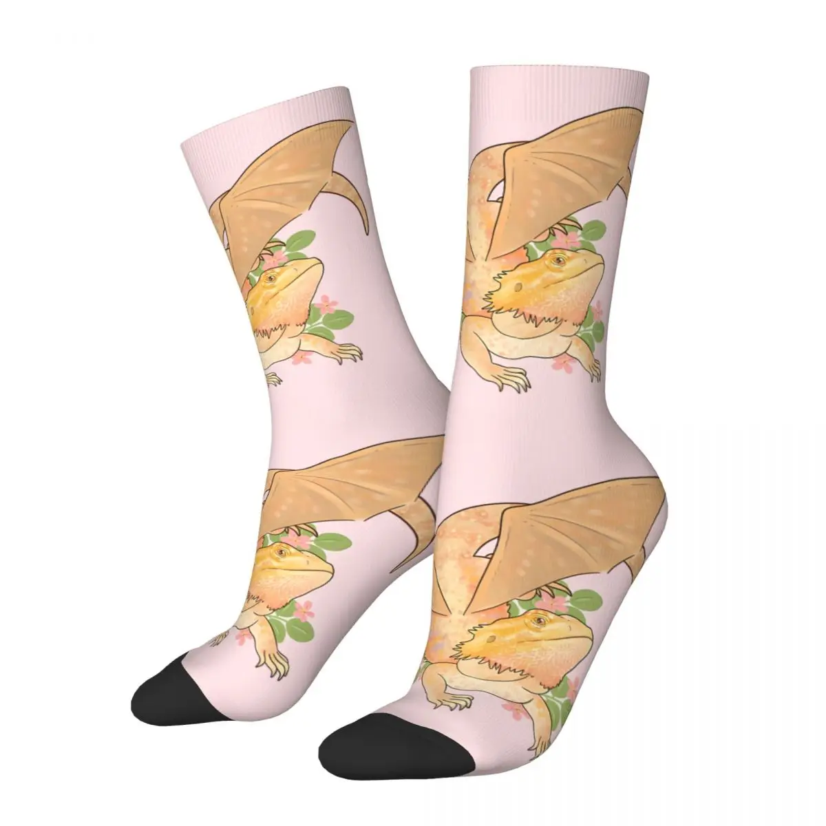 Bearded Dragon With Wings Sock Printed Man Polyester