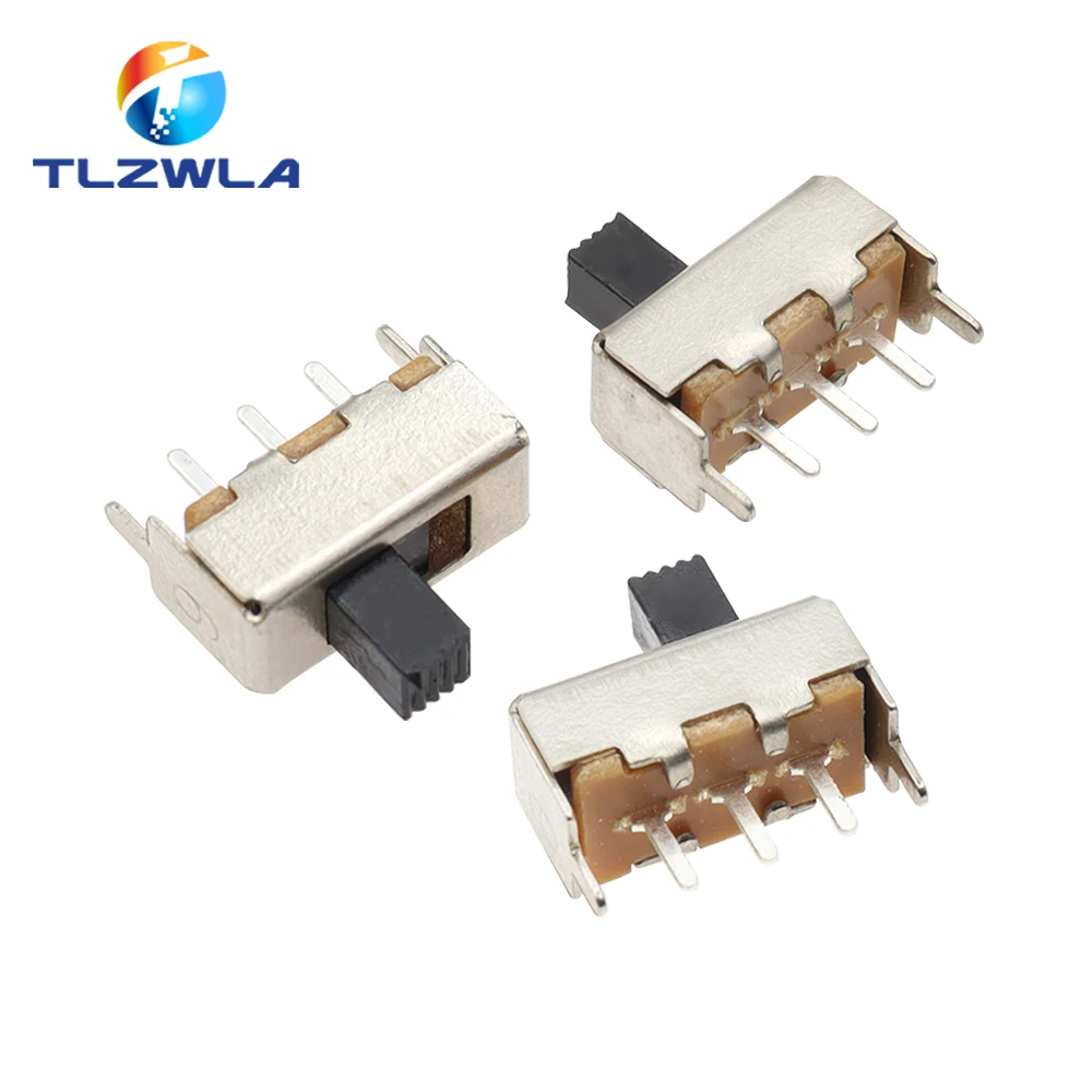 10 sztuk SS12F44 3-pinowy przełącznik SS-12F44G4 jednorzędowy pionowy przełącznik dwupozycyjny długość uchwytu 4MM — zdjęcie 3
