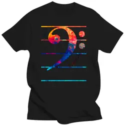 2022 Art Music T-Shirts Bass Clef Color Note Classic Print T Shirts Mens Summer Autumn Streetwear High Quality Christmas Gift T