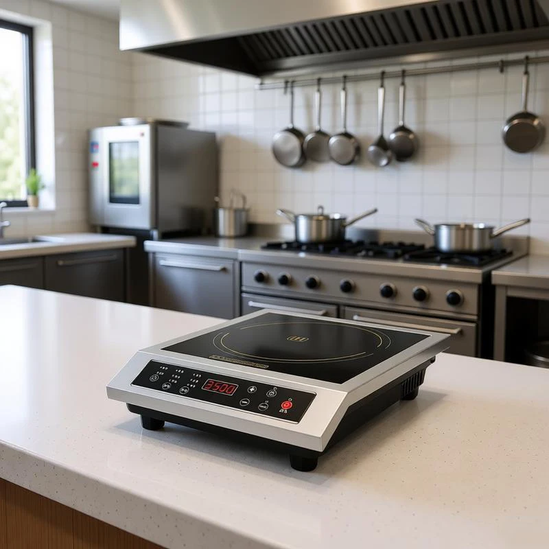 In-Smart 3500W Hot Pot Induction Cooker Table Top Electric Stove For Household Commercial Kitchen 3500W Flat Commercial Built-in