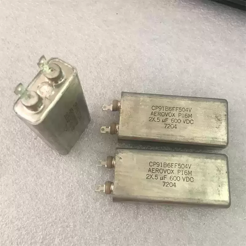 Antique American AEROVOX 2X 0.5UF replaces 0.47UF600V gallbladder coupling oil immersed capacitor