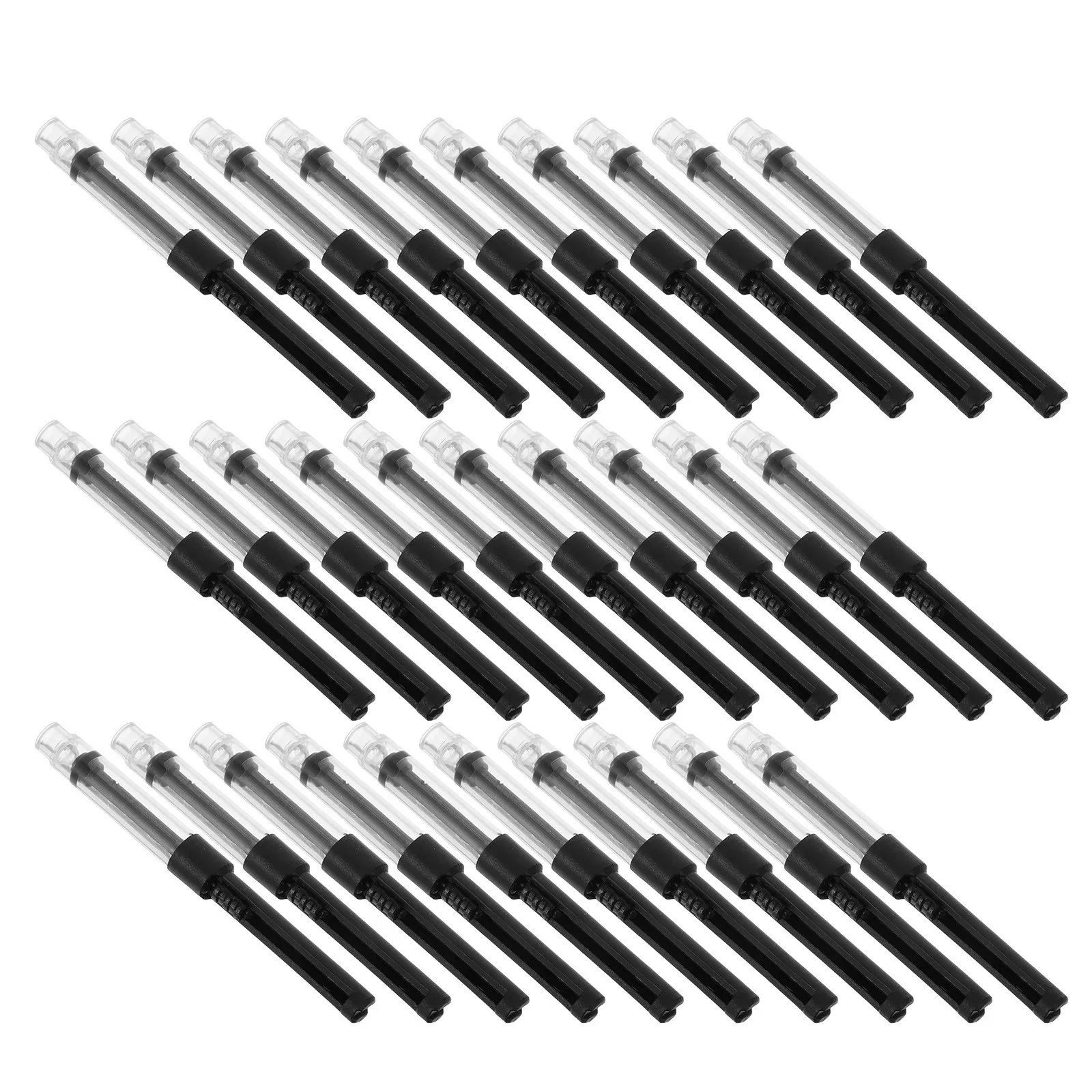 

50 шт. пластиковых перезаправляемых картриджей-конвертеров для перьевых ручек, прецизионный инструмент для заправки, аксессуары для перьевых ручек